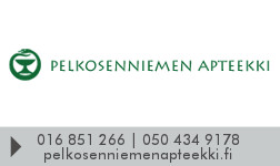 Pelkosenniemen apteekki / Tmi Petri Mäenkoski logo